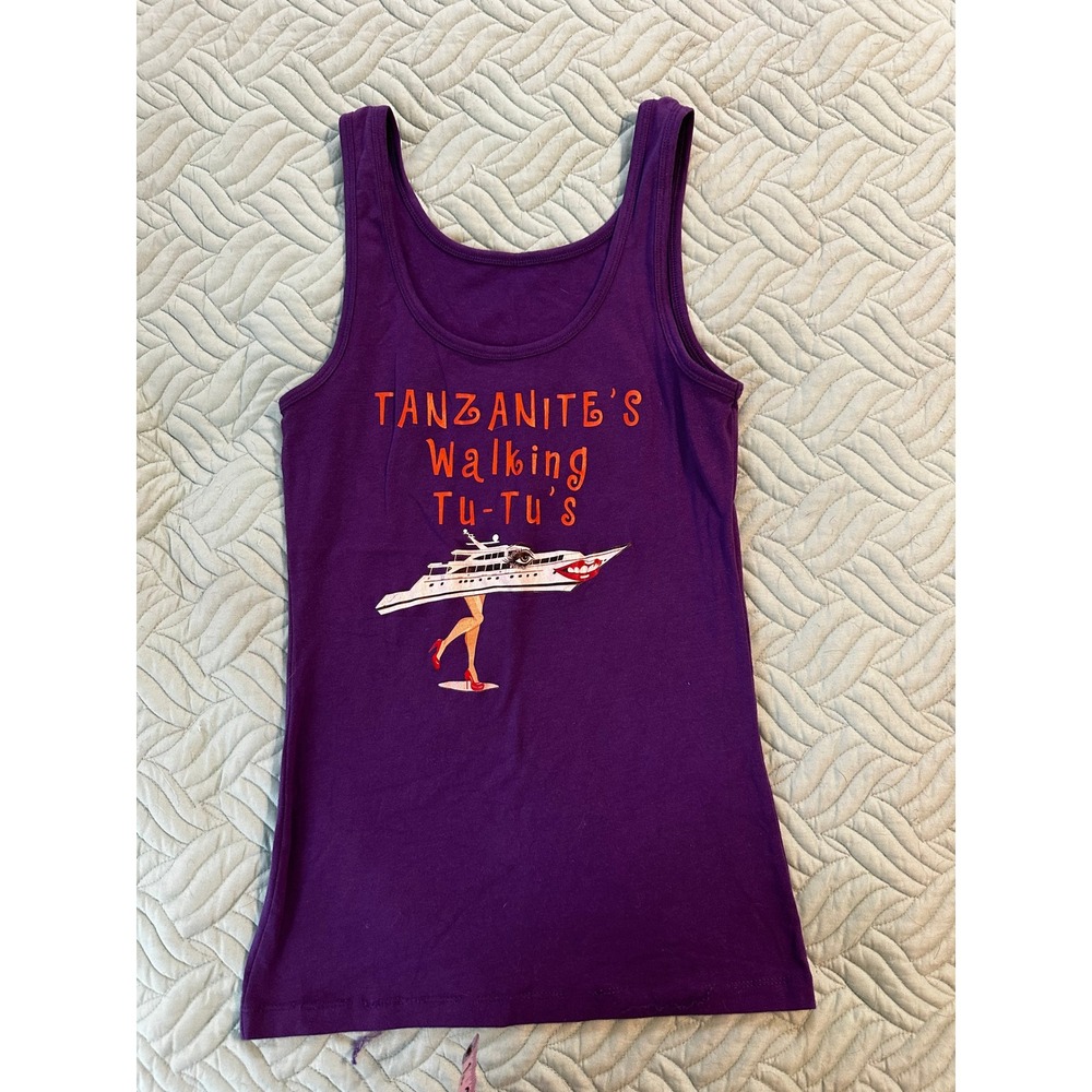 Humane Society Broward County Walk For The Animals Purple Graphic Tank Top Med